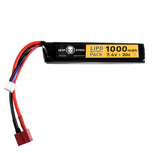 Stick LiPo Battery - 7.4V 1000mAh Deans Connector