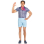 Leg Avenue 3 PC Mr Malibu Costume