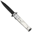 Stiletto 9'' Steel Pouch Knife with Pakkawood Handle