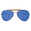 Aviator Air Force Style Sunglasses W Printed Case & Box