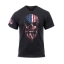 Ultra Force US Flag Bearded Skull T-Shirt
