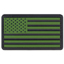 PVC US Flag Patch With Hook Back