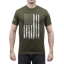Distressed US Flag Athletic Fit T-Shirt