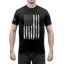 Distressed US Flag Athletic Fit T-Shirt