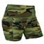 Womens Camo Workout Performance Legging Shorts