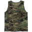 Mens Vintage Woodland Camo Tank Top