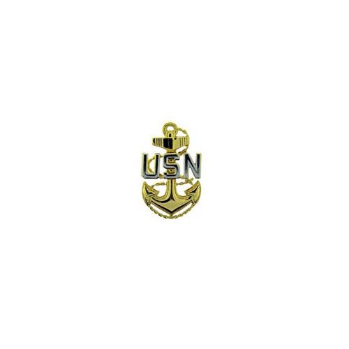 Chief Pet.Off.Bas 1-1/4 Inch Usn Pin
