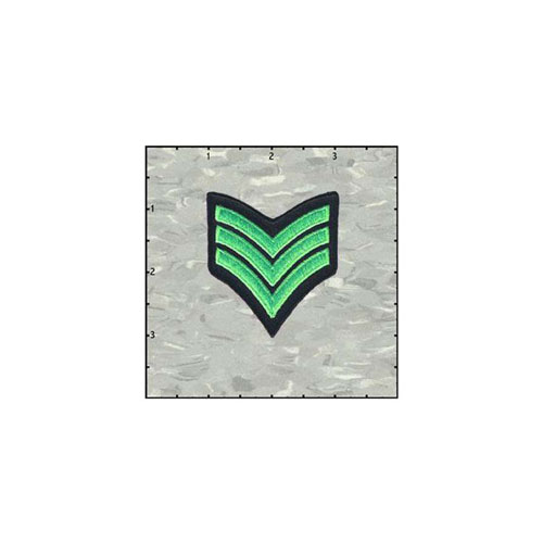 Fuzzy Dude Iron In Neon Green On Black Patch