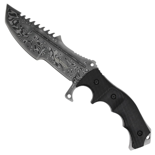 Etched Wartech Huntsman Fixed Knife