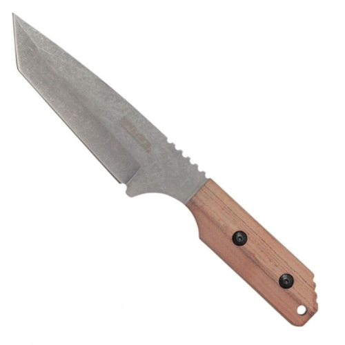 Fixed Knife Survival Knife w/ Wood Handle