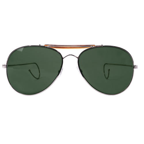 Aviator Air Force Style Sunglasses W Printed Case & Box