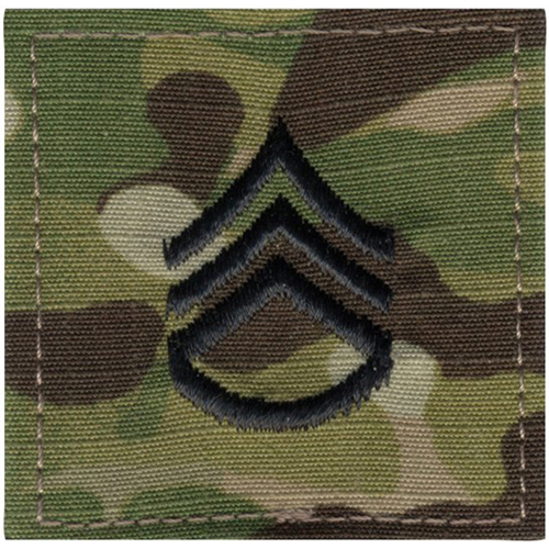 Official U.S. Made Embroidered Rank Insignia Staff Sergeant Patch